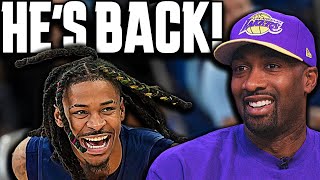 Gilbert Arenas Reacts To Ja Morant's EPIC Return