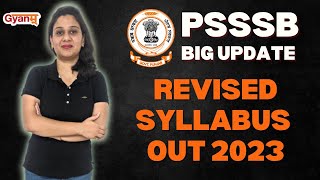 PSSSB Revised Syllabus 2023 | Psssb Clerk 2023, Legal Clerk 2023 Updated Syllabus | PSSSB Exam 2023
