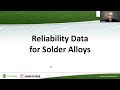 tech tuesday solder alloy reliability revamped with tony lentz