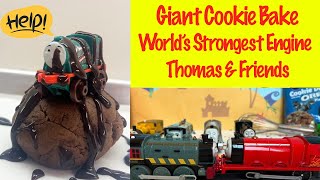 Thomas \u0026 Friends Giant Cookie Bake - World's Strongest Engine Competition (TrackMaster and Plarail)