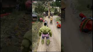 Hulk Fight With Granny 😲 and Save Little Singham But !!! This 🤯 #shorts #gta5 #hulk #avengers