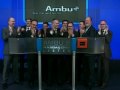 lars marcher of ambu a s rings nasdaq omx closing bell