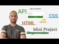 How To Build Age Calculator App Using HTML CSS And JavaScript