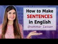 Grammar Lesson. How to make Sentences in English. Word Order in English.