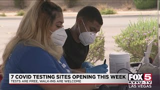 7 COVID-19 testing sites open in Las Vegas this week