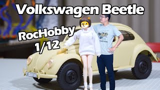 SEXY! Volkswagen Beetle 1/12 fms RC，rochobby仿真遥控攀爬车大众甲壳虫开箱测评