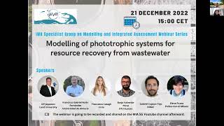 MIA webinar on Modelling of phototrophic systems for resource recovery from wastewater