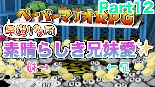 全米が涙するほどの最高な兄妹愛がみれました【早送り多用 ペーパーマリオRPG Part12】