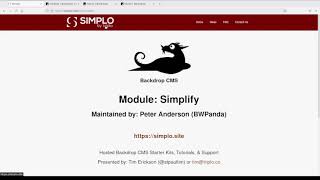 Backdrop CMS Modules: Simplify
