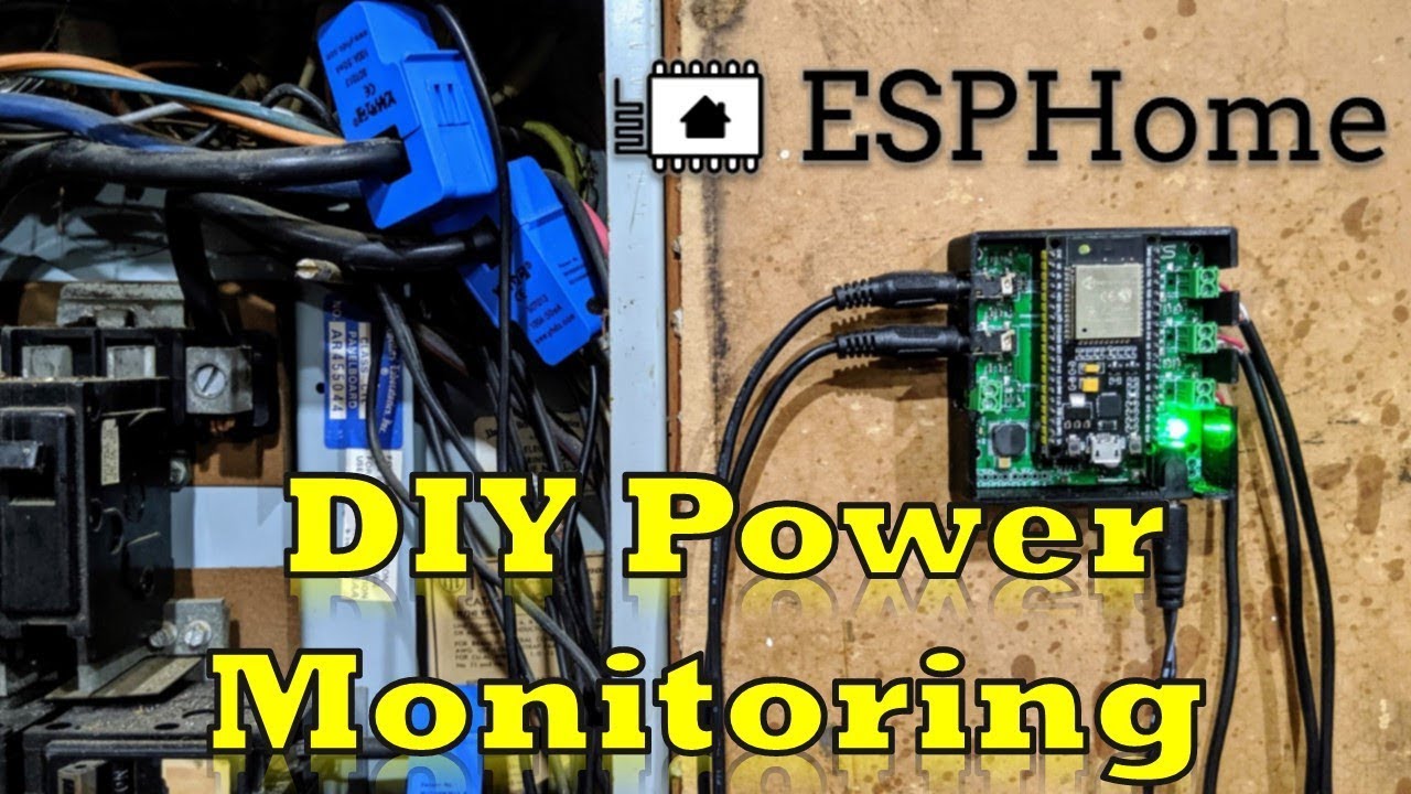 DIY Whole Home Power Monitoring With ESPHome & Home Assistant - YouTube