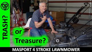 Will it Start?  Masport Briggs \u0026 Stratton 4 Stroke Lawnmower - Trash or Treasure?