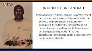 Mohamadou Boye introduction à la fiscalité 1