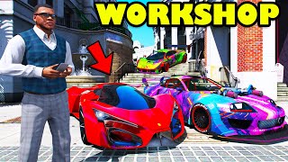 Franklin Bought Exotic Premium Supercars In His New Workshop GTA 5 | SHINCHAN and CHOP