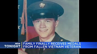 Family finally receives medals from fallen Vietnam veteran