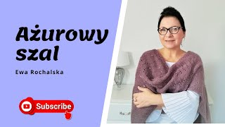 Ażurowy szal ombre 🧣