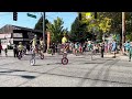 Unicyclists at South Park Fiestas Patrias parade