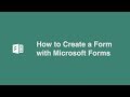 How to Create a Form with Microsoft Forms