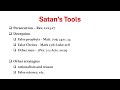 10.  Satan's tools and the end