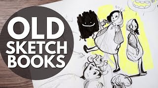 Old Sketchbook Tour // Two Unfinished Sketchbooks