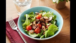 #NutFruitRecipe | Mushroom and walnut salad