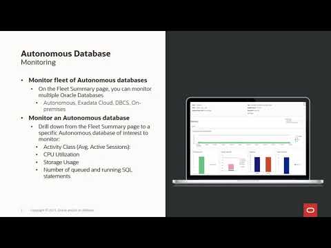 Autonomous Database monitoring in Oracle Cloud Infrastructure Database Management