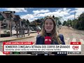 repórter da cnn mostra ação dos bombeiros em gramado após queda de avião live cnn