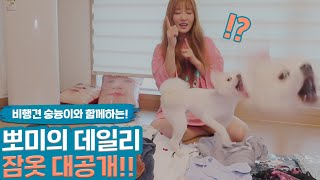 뽀미 최애 잠옷🥼 몽땅 공개!! (feat.숭늉이🐶) | Pajamas Haul