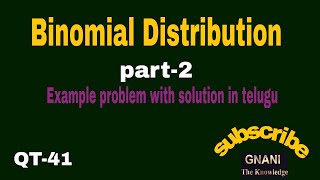 Binomial distribution part-2|| Probability Distribution||