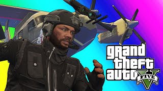 GTA5 Online Funny Moments - New Attack Plane and Roflcopter Sumo!
