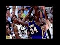 best Shaquille O'Neal domination moments against David Robinson