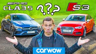 AMG CLA 35 vs Audi S3 - 0-60mph, driving, interior and exterior review.