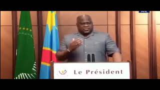 URGENT 🛑 MESSAGE DU PRÉSIDENT DE LA RÉPUBLIQUE FÉLIX ANTOINE TSHISEKEDI À LA NATIO