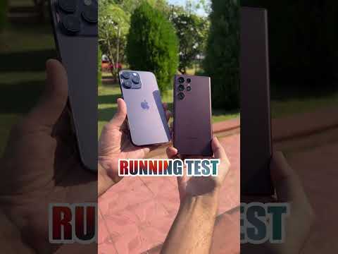 iPhone 14 Pro vs Samsung S22 Ultra -  Video Stabilization Test 🤯 #shorts