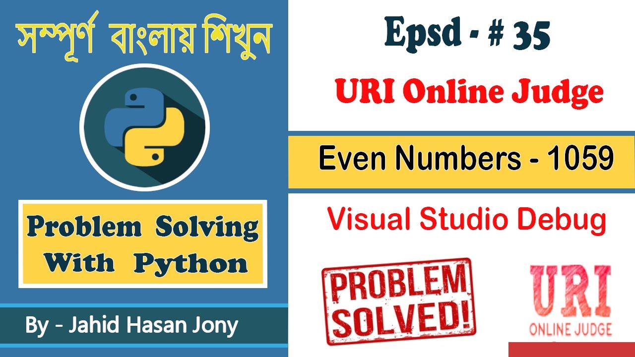 Problem Solving With Python - URI Online Judge 1059 [ EVEN NUMBERS ...