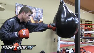 Canelo Alvarez vs. James Kirkland Full Video- Canelo's COMPLETE boxing workout