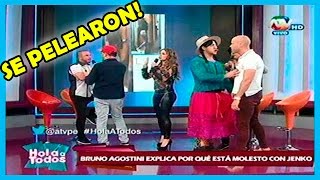 Hola a todos 22/10/15 Jenko del Río y Bruno Agostini casi se agarran a golpes en vivo