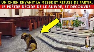 Un chien envahit la messe et refuse de partir, le prêtre décide de suivre...