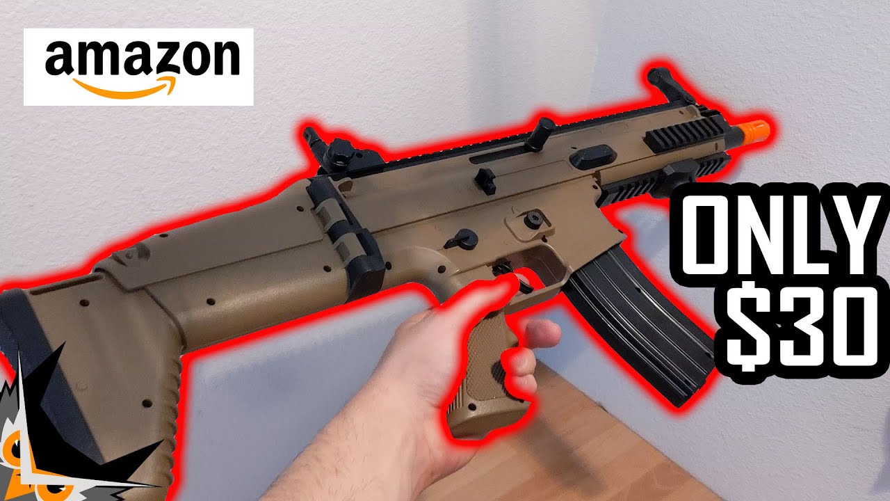 CHEAPEST $30 SCAR On AMAZON | FN Scar-L Airsoft - YouTube