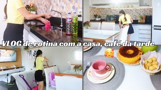 VLOG ROTINA DO DIA,LIMPEI E ORGANIZEI A CASA+CAFÉ DA TARDE PRA FAMÍLIA 🥰 #vlogrotina #casalimpa