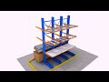 3d video of jracking heavy duty cantilever rack