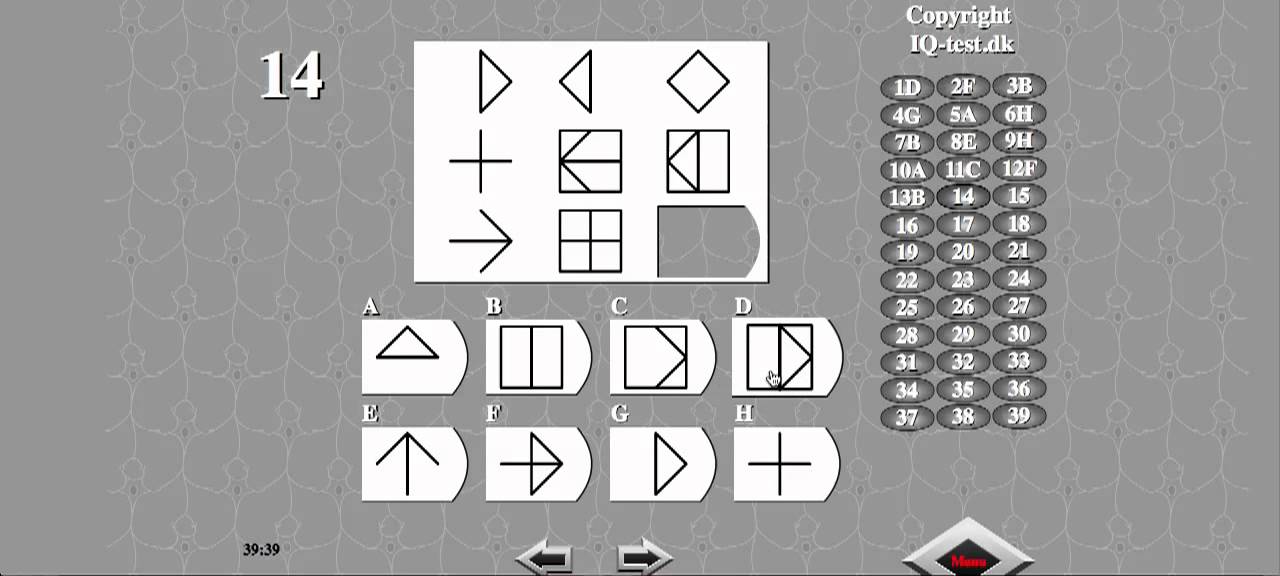 Answers For IQ Test: Iqtest.dk - YouTube