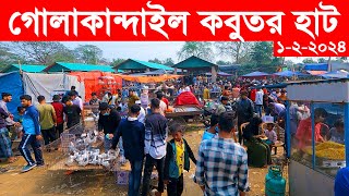 গোলাকান্দাইল কবুতর হাট | kobutor hat 2024 | pigeon market in bangladesh | Golakandail kobutor hat