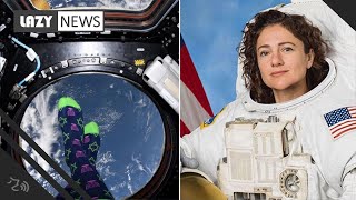 NASA astronaut celebrates Hanukkah from space, shows off festive socks