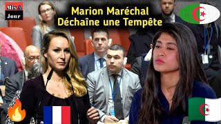 Marion Maréchal Provoque : Les Algériens Répondent à son geste