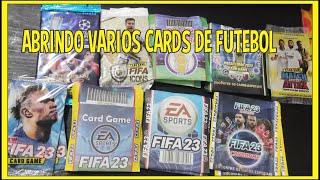 ABRINDO VARIOS PACOTES DE CARDS DE FUTEBOL