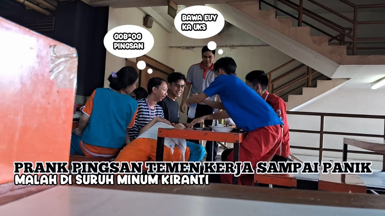 Prank Pingsan Temen Kerja Sampe Panikвђјпёџmalah Di Suruh Minum Kirantiрџ ј