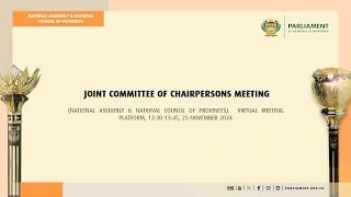 Joint Committee of Chairpersons Meeting, 26 November 2024