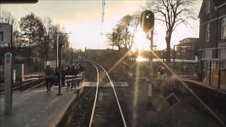 meerijden met de machinist van Emmen naar Zwolle (Laat in de middag)