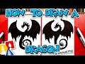 How To Draw A Dragon Silhouette