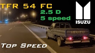 ISUZU TFR 54 FC (1994) 2.5D (90 hp) Acceleration \u0026 Top Speed